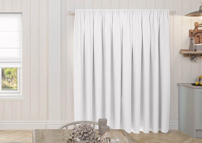 Menton, Pure White - Made to Measure Curtains - Image 7